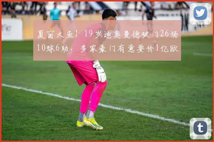 夏窗大鱼！19岁迪奥曼德破门26场10球6助，多家豪门有意要价1亿欧